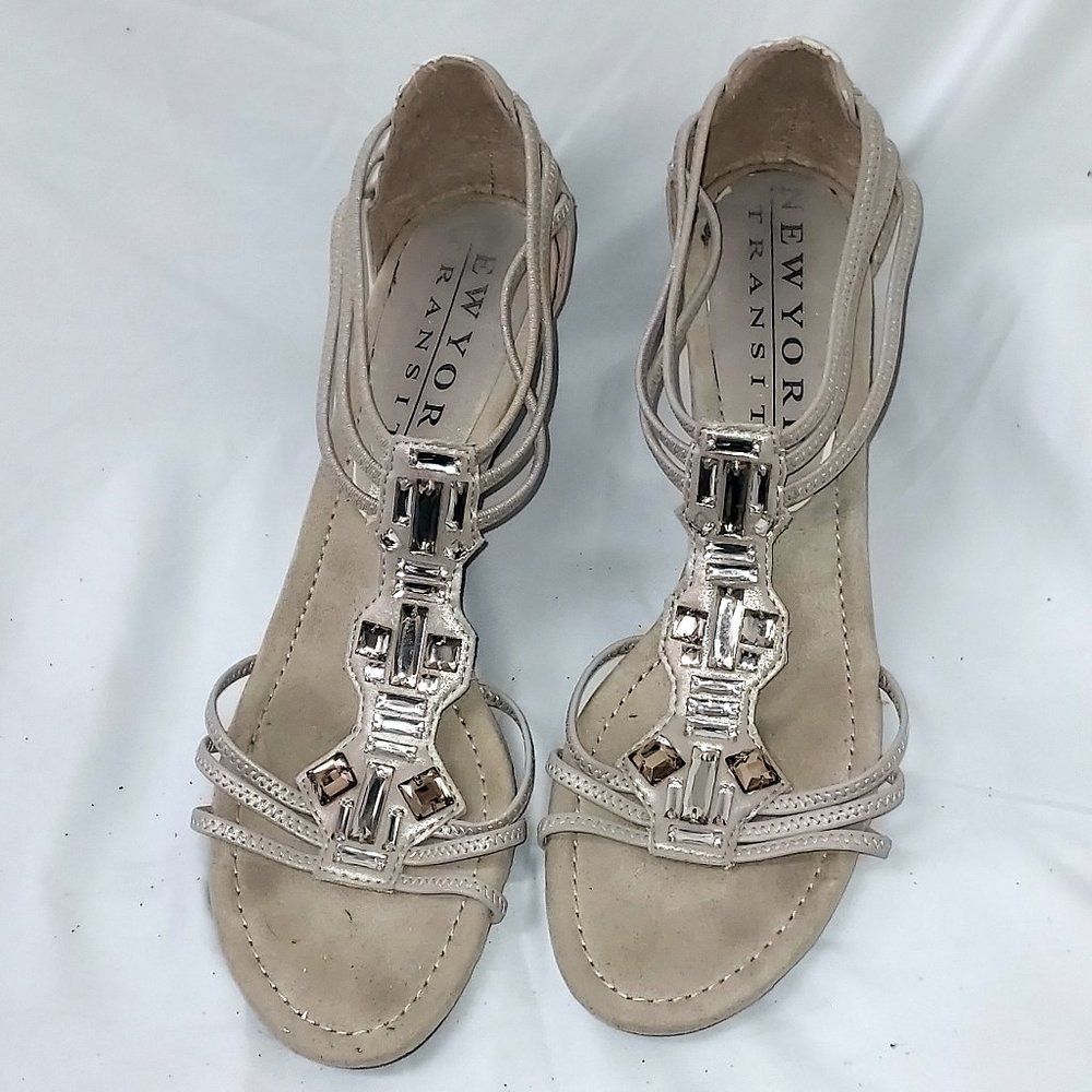 New York Transit Authority Nude color Sandals Size 10